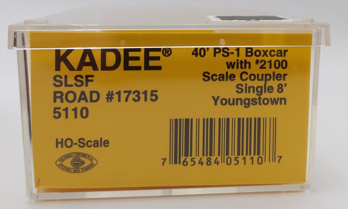 Kadee 5110 HO Scale Frisco 40' Boxcar w/ Single 8' Youngstown #17315 EX/Box