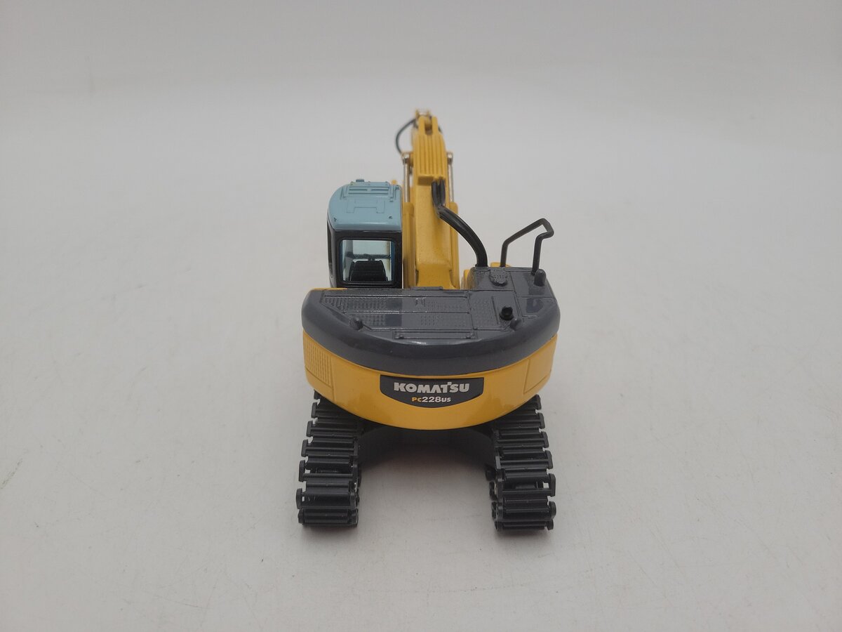 Komatsu 228US 1:43 Scale Yellow Galeo Excavator Diecast Model EX/Box