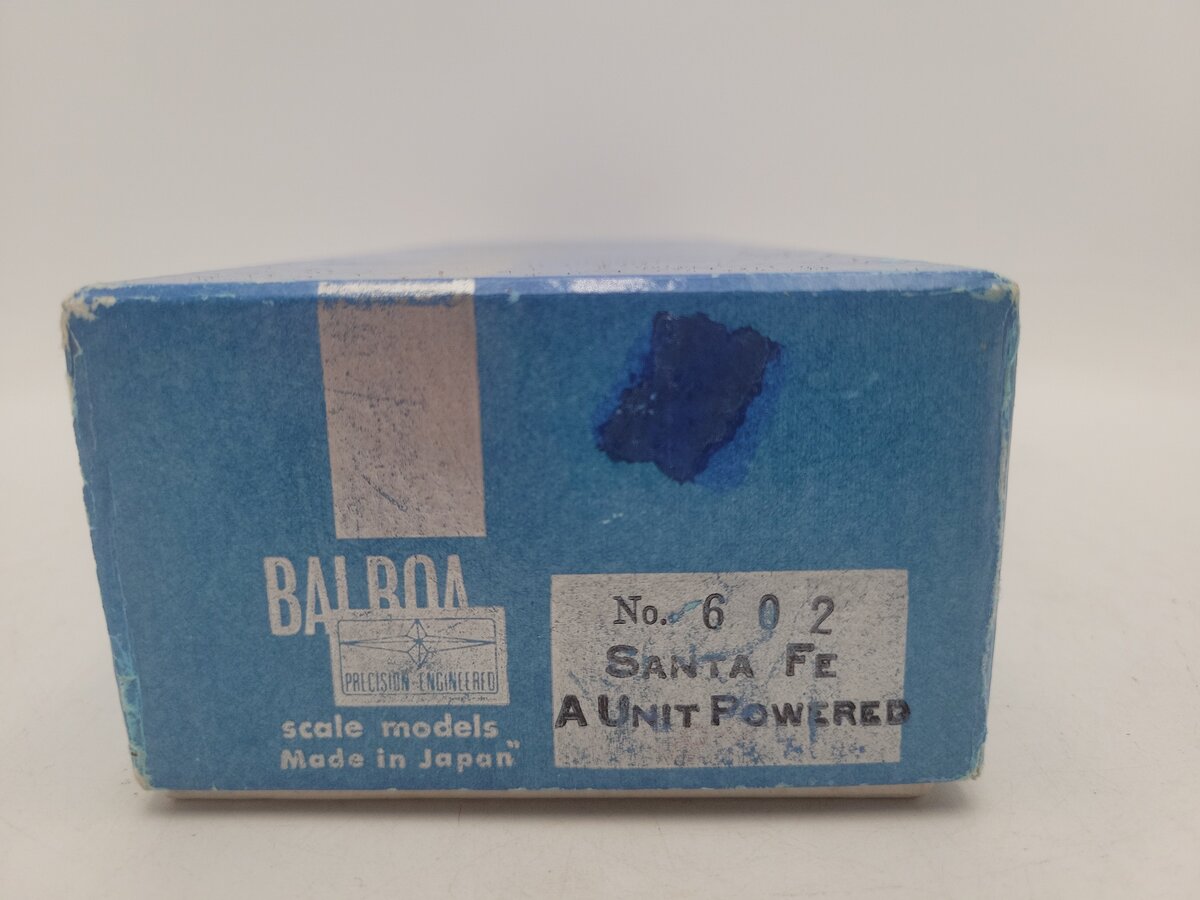 Balboa 602 HO Scale BRASS Powered Santa Fe Diesel Locomotive EX/Box