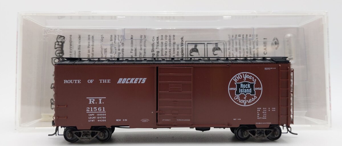 Kadee 4063 HO Scale Rock Island 40' PS-1 Single Door Boxcar #21561 EX/Box