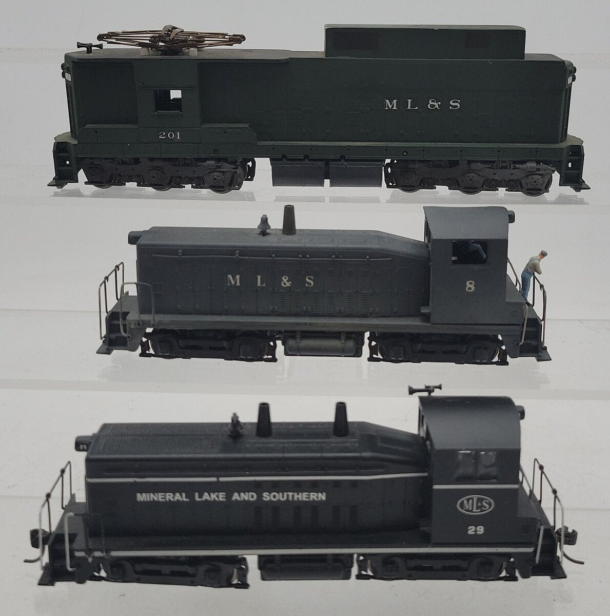 HO Assorted Mineral Lake & Southern Diesel & Electric Locomotives #29,8,201 [3]