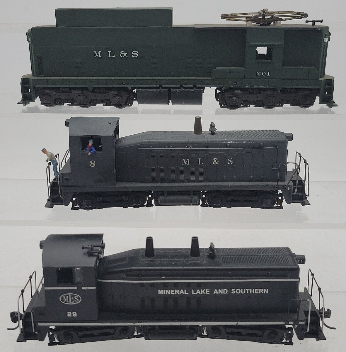 HO Assorted Mineral Lake & Southern Diesel & Electric Locomotives #29,8,201 [3]