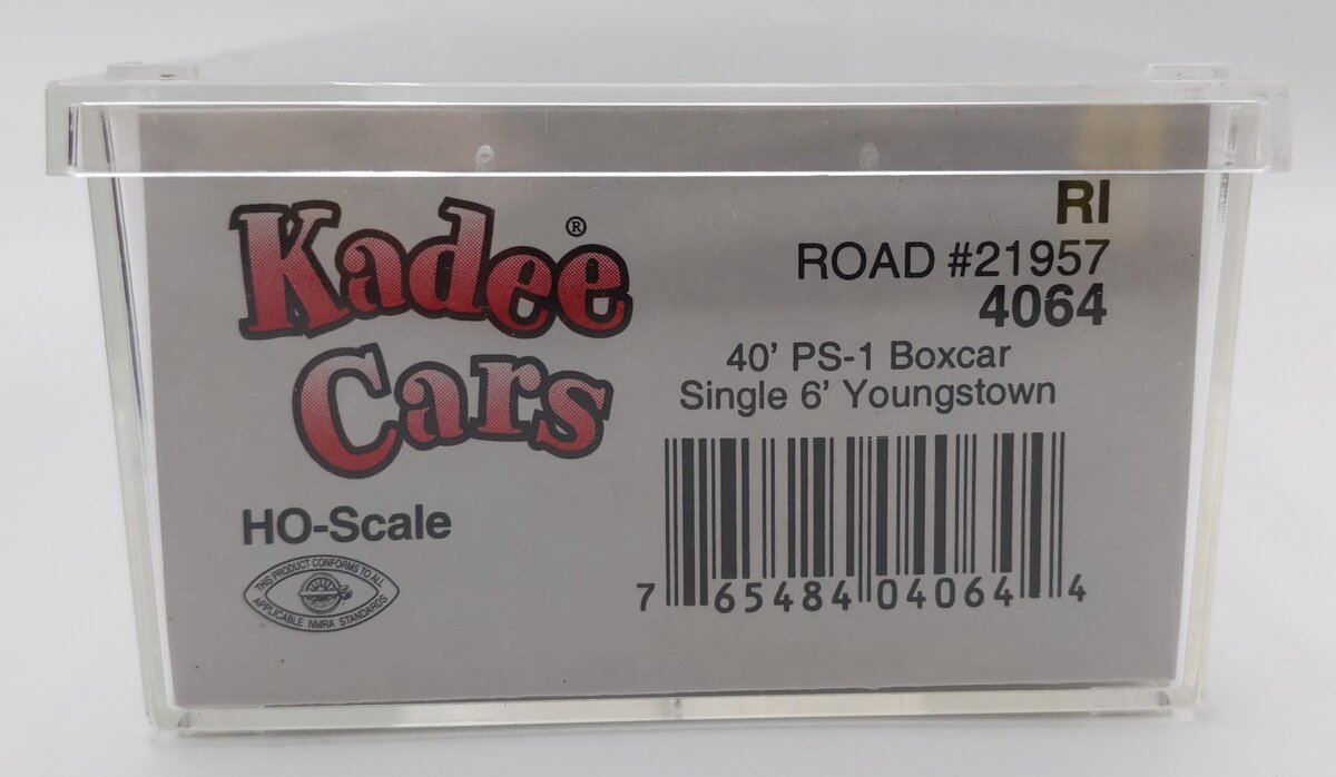 Kadee 4064 HO Rock Island 40' PS-1 Single Door Youngstown Boxcar #21957 EX/Box