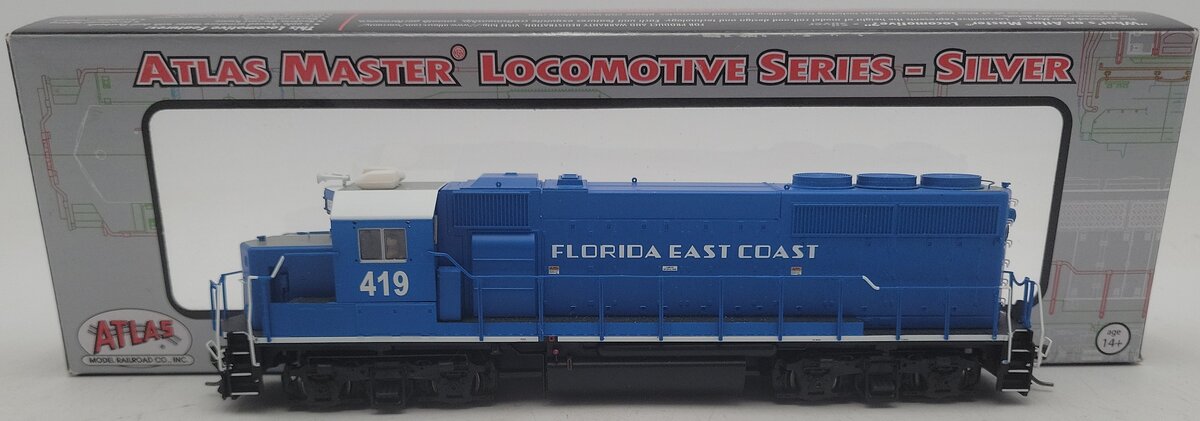 Atlas 10003463 HO Florida East Coast GP40-2 Diesel Locomotive #419 with DCC EX/Box