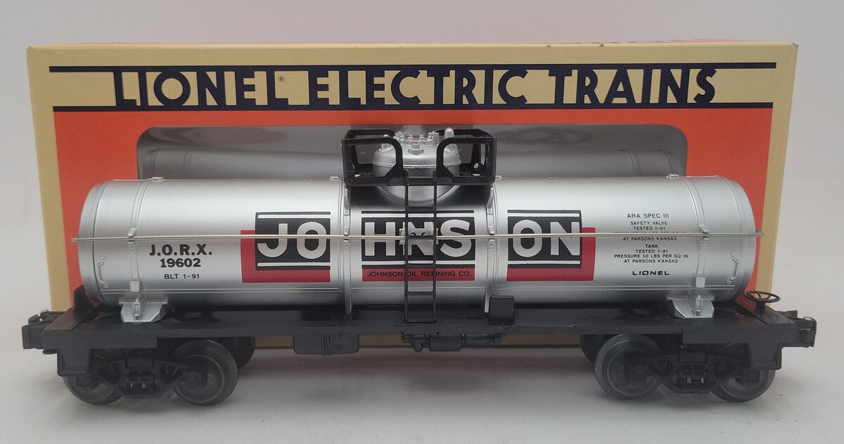 Lionel 6-19602 O Gauge Johnson Single Dome Tank Car #19602 EX/Box