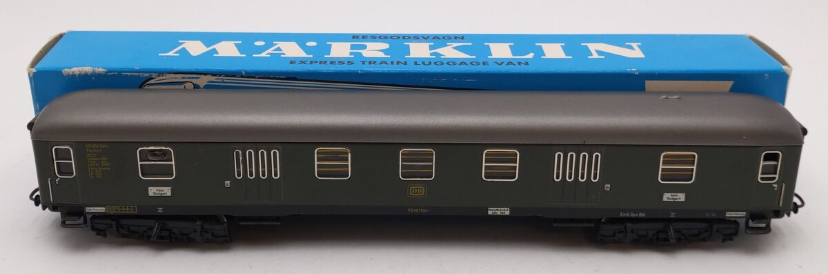 Marklin 4026 Vintage HO German Federal Railway Express Train Luggage Van EX/Box