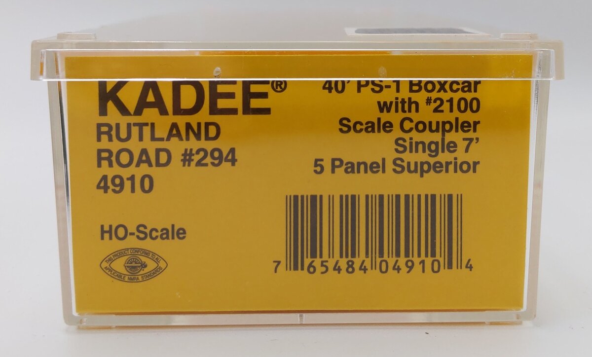 Kadee 4910 HO Scale Rutland PS-1 Boxcar #294 EX/Box