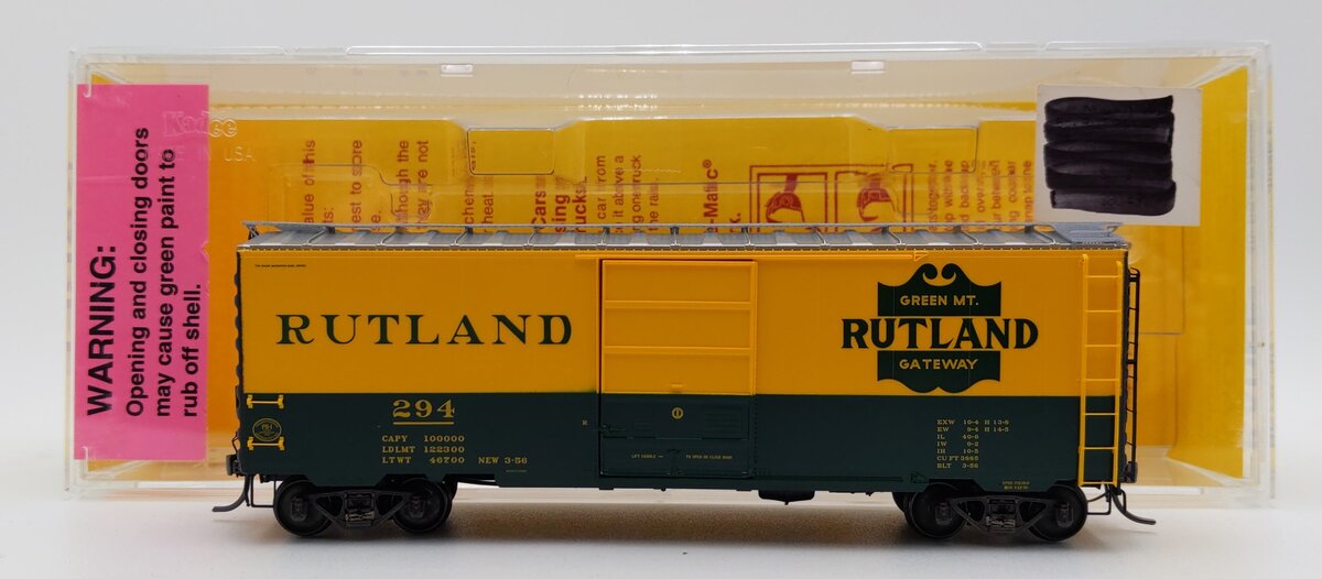 Kadee 4910 HO Scale Rutland PS-1 Boxcar #294 EX/Box
