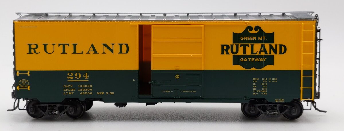 Kadee 4910 HO Scale Rutland PS-1 Boxcar #294 EX/Box