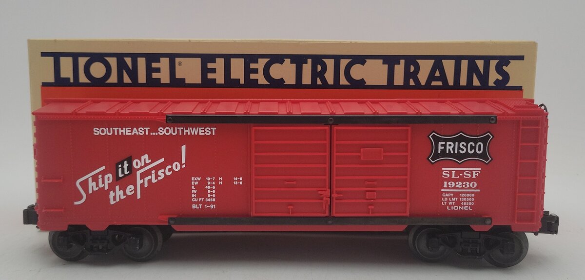 Lionel 6-19230 O Gauge Frisco Double Door Boxcar EX/Box