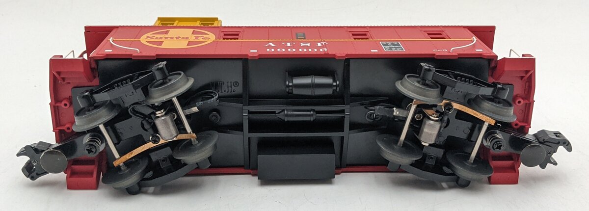 MTH 30-77163 O Scale Santa Fe RailKing Offset Steel Caboose #999606 EX