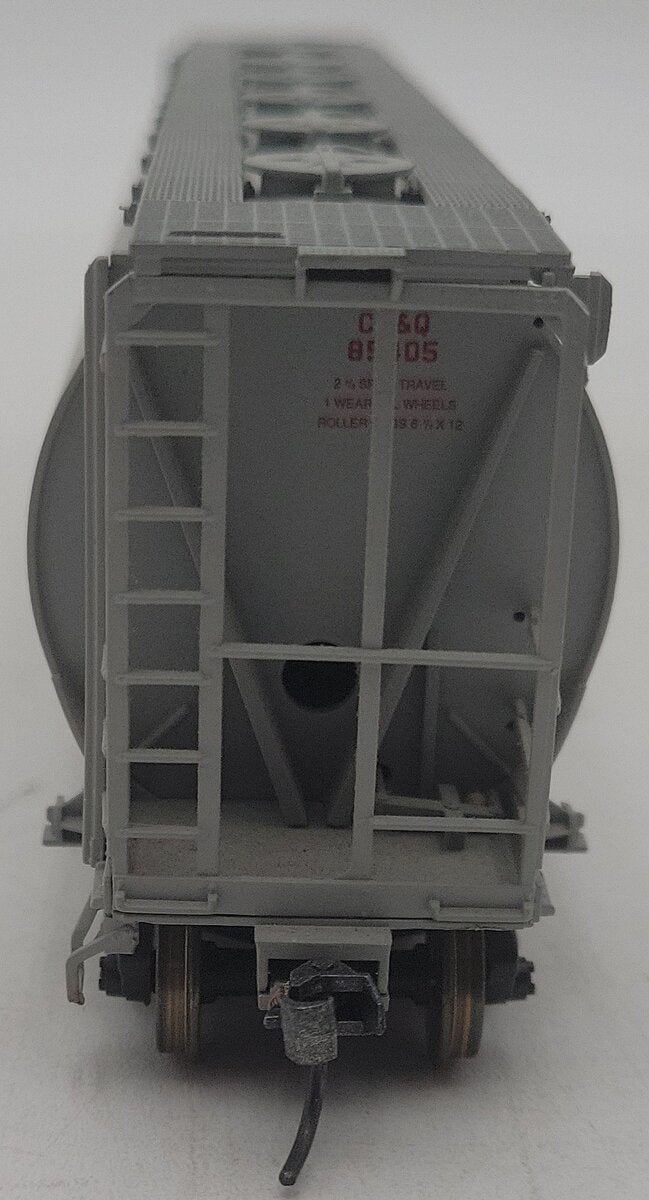 Atlas 1932-5 HO Scale Burlington ACF 3-Bay Cylindrical Hopper #85405 EX/Box