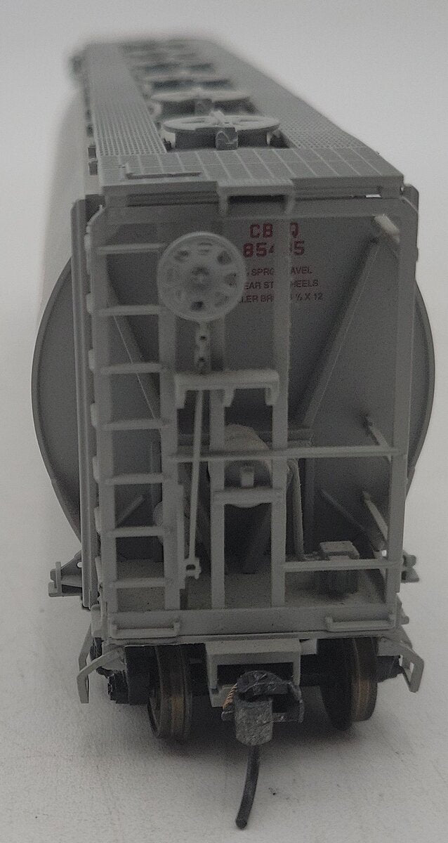 Atlas 1932-5 HO Scale Burlington ACF 3-Bay Cylindrical Hopper #85405 EX/Box