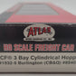 Atlas 1932-5 HO Scale Burlington ACF 3-Bay Cylindrical Hopper #85405 EX/Box