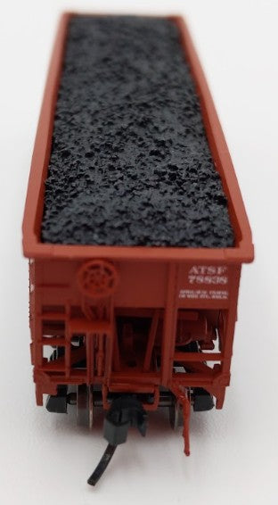Bluford Shops 73456 N Scale 1950's Santa Fe 3 Bay Offset Side Hopper Car #78838 EX/Box