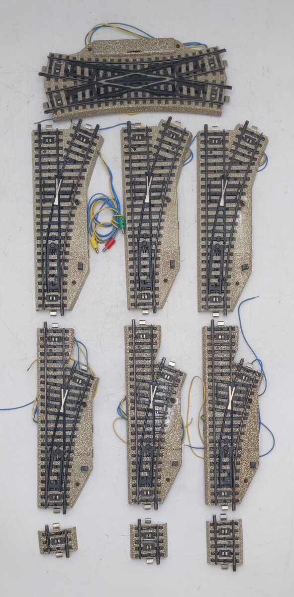 Marklin HO Scale Metal M Track: 5221, 5139, 5207, 5205, 5109, 5110 [10] EX