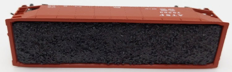 Bluford Shops 73456 N Scale 1950's Santa Fe 3 Bay Offset Side Hopper Car #78593 EX/Box
