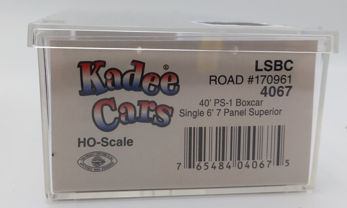 Kadee 4067 HO Scale LS&BC 40' PS-1 Single Door Boxcar #170961 EX/Box