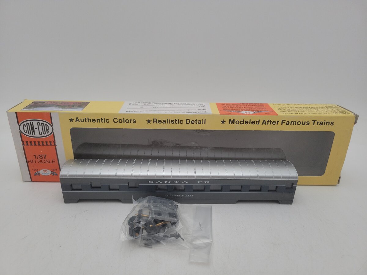 Con-Cor 0001-00980D-1 HO Santa Fe Scout "Red River Valley" Sleeper Passenger Car EX/Box
