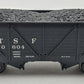 MTH 20-97552 O Scale Santa Fe 34' Composite Hopper Car #180604 VG