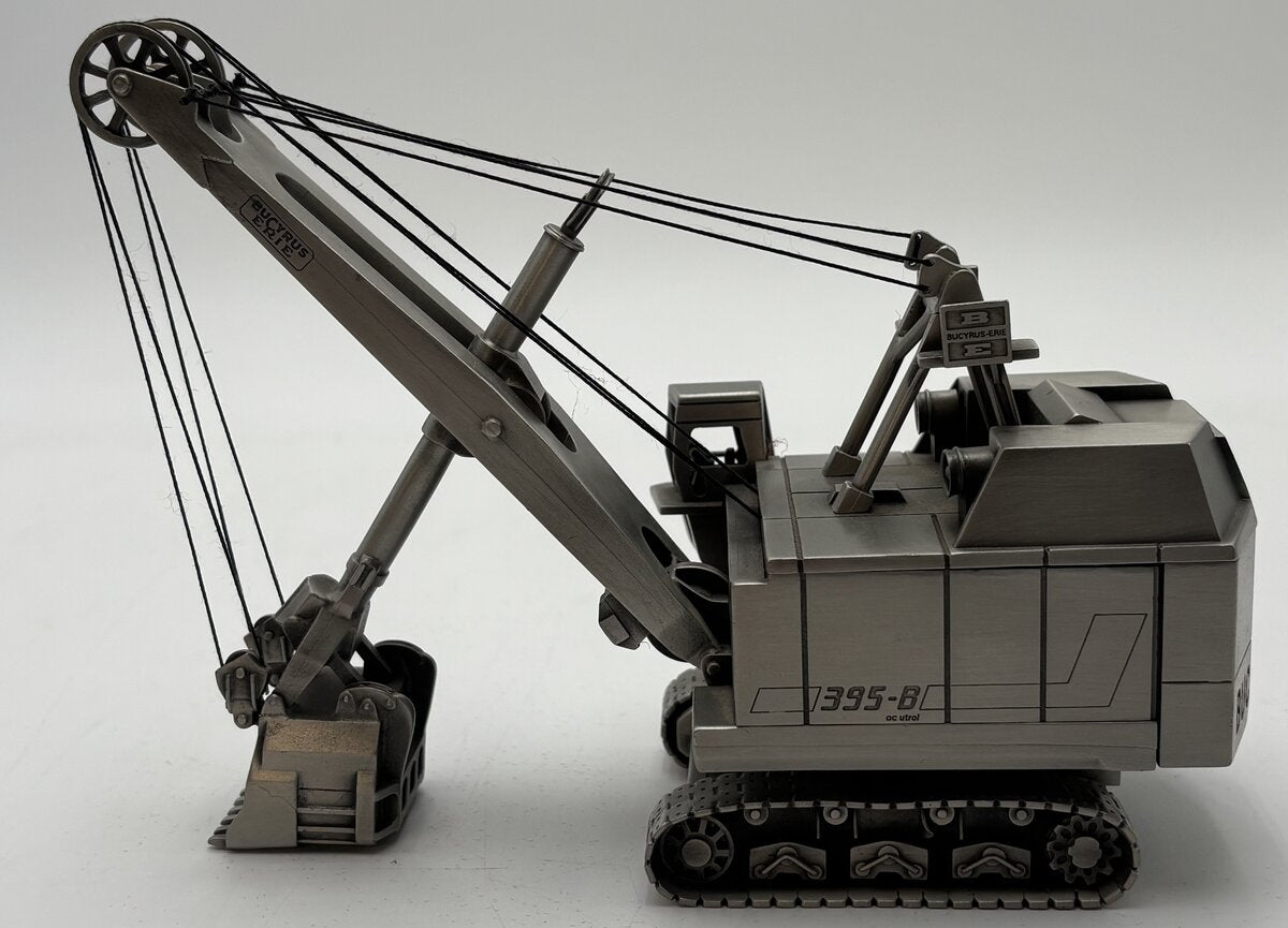 Precision Pewter-Craft Bucyrus-Erie 395-B Tracked Crane Desktop Display LN