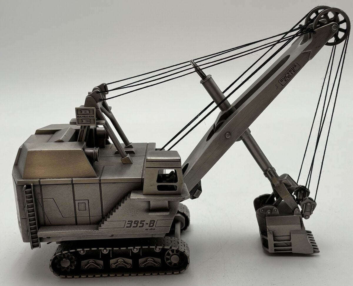 Precision Pewter-Craft Bucyrus-Erie 395-B Tracked Crane Desktop Display LN