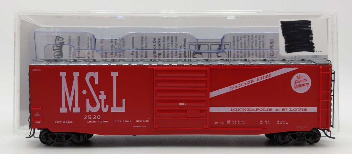 Kadee 6117 HO Scale Minneapolis & St. Louis 50' Boxcar #2520 EX/Box