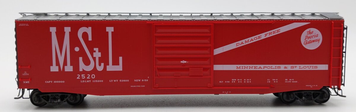 Kadee 6117 HO Scale Minneapolis & St. Louis 50' Boxcar #2520 EX/Box