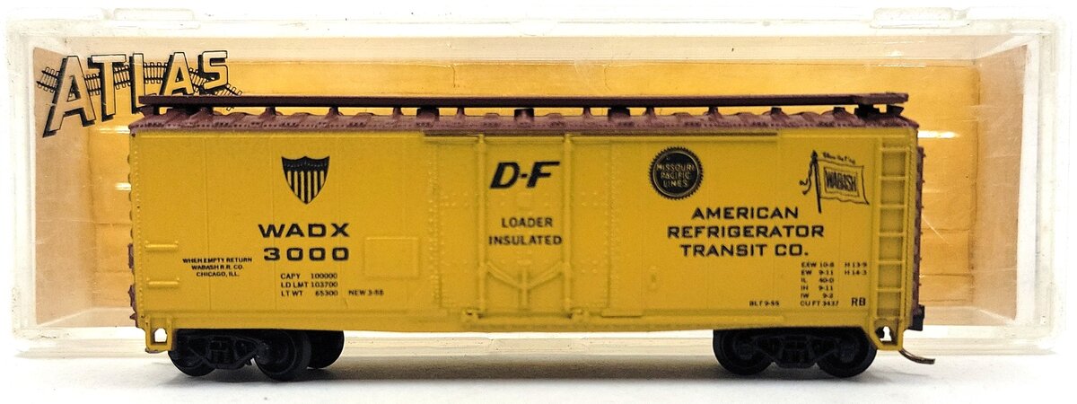 Atlas 3326 N Scale American Refrigerator Transit 40' Boxcar #3000 LN/Box