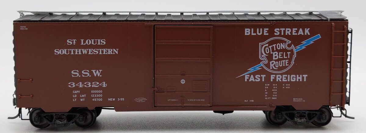 Kadee 4909 HO St. Louis Southwestern 40' PS-1 Boxcar #2100 Scale Coupler #34324 EX/Box