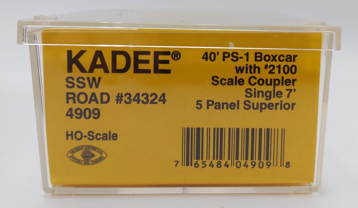 Kadee 4909 HO St. Louis Southwestern 40' PS-1 Boxcar #2100 Scale Coupler #34324 EX/Box