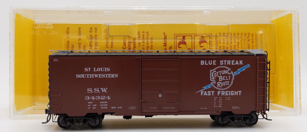 Kadee 4909 HO St. Louis Southwestern 40' PS-1 Boxcar #2100 Scale Coupler #34324 EX/Box