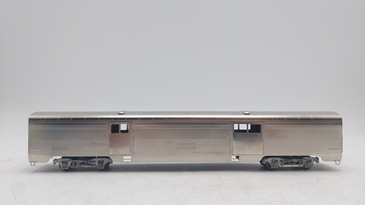 Lambert 871 HO Scale Nickel-Plated Brass Santa Fe Baggage Car VG/Box