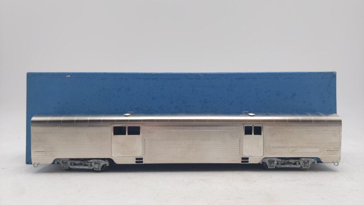 Lambert 871 HO Scale Nickel-Plated Brass Santa Fe Baggage Car VG/Box