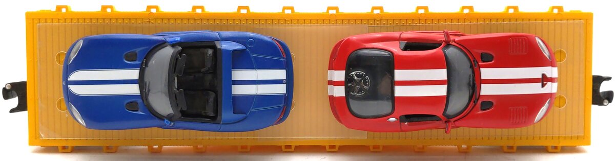 Lionel 6-17527 O Gauge Trailer Train Flatcar with Two Dodge Vipers EX