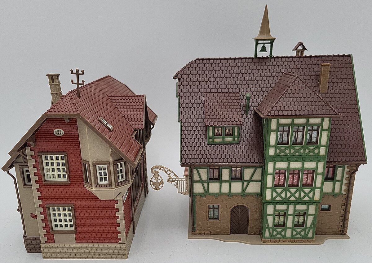 Vollmer HO Scale Assorted Assembled Buildings: 20512, 28072 [2] EX