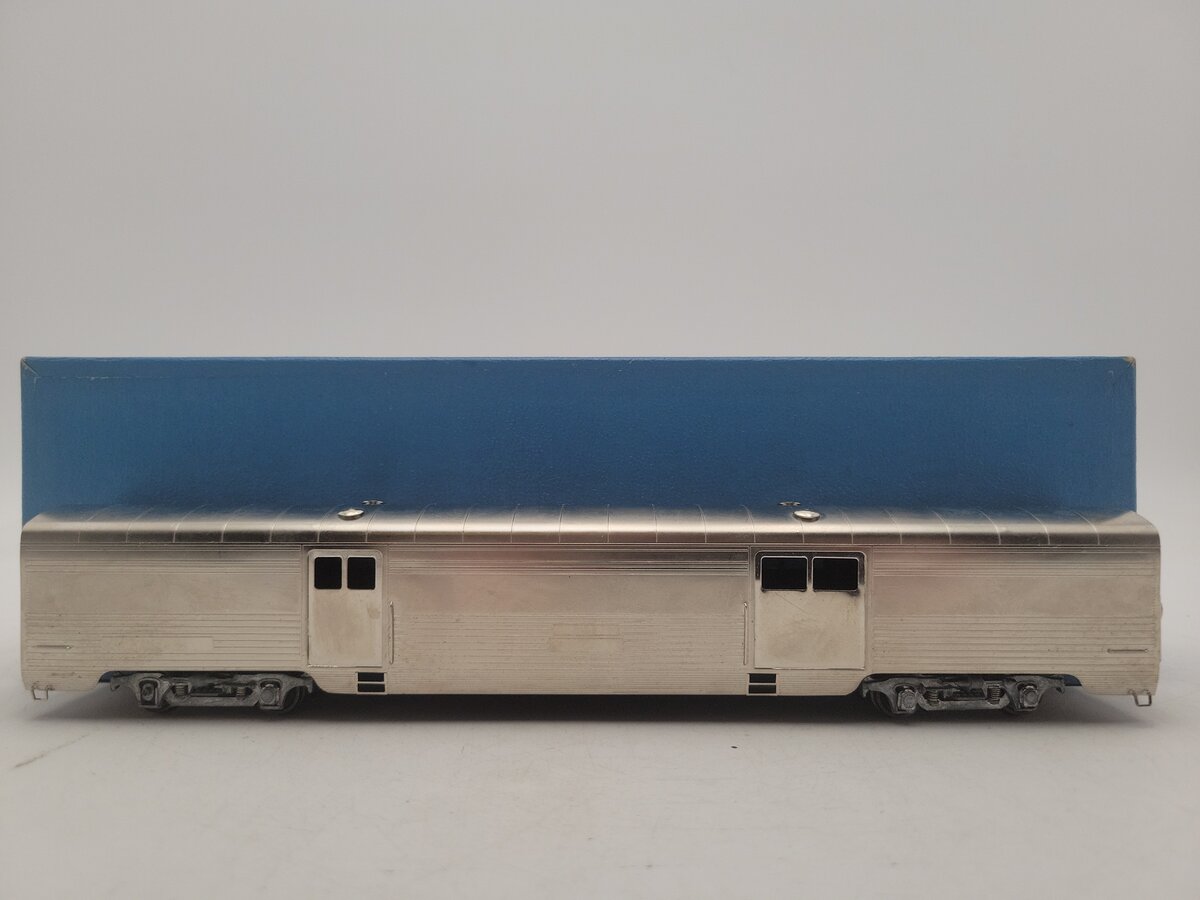 Lambert 871 HO Scale Nickel-Plated Brass Santa Fe Baggage Car EX/Box