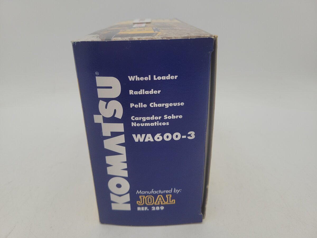 Joal 289 1:50 Scale Komatsu WA600-3 Wheel Loader Diecast Metal Model EX/Box