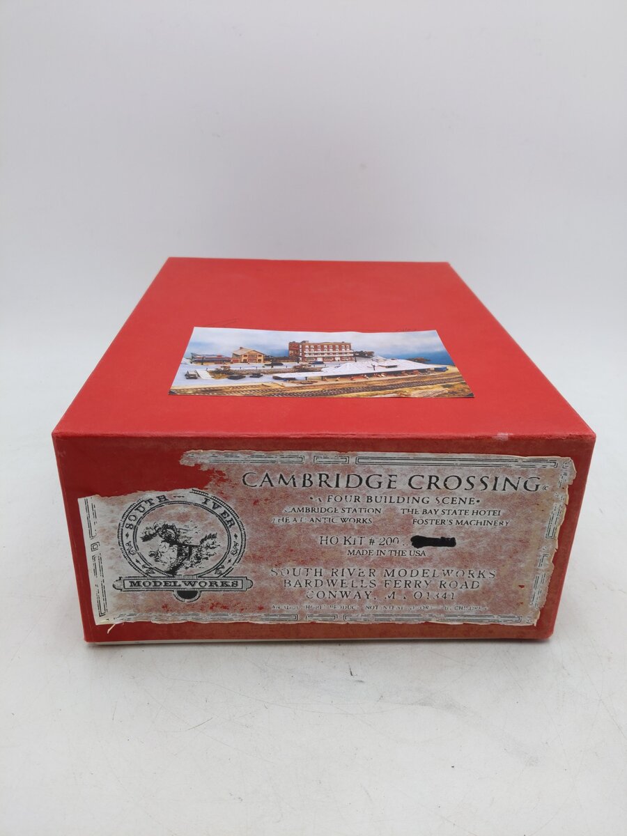 South River Model Works 200 HO Cambridge Crossing Four Building Scene Kit EX/Box