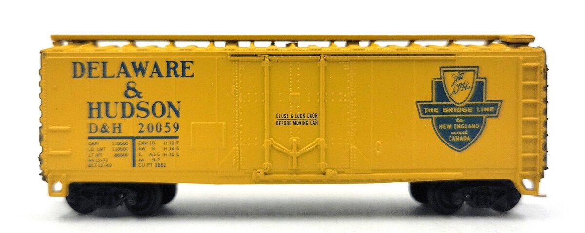 Atlas 3310 N Scale Delaware & Hudson 40' Plug Door Boxcar #20059 LN
