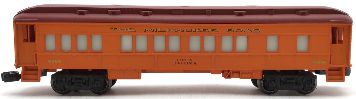 Lionel 6-9504 O Gauge Milwaukee Road "City Of Tacoma" Coach Car #9504 EX