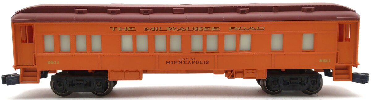 Lionel 6-9511 O Gauge Milwaukee Road "City Of Minneapolis" Passenger Car LN