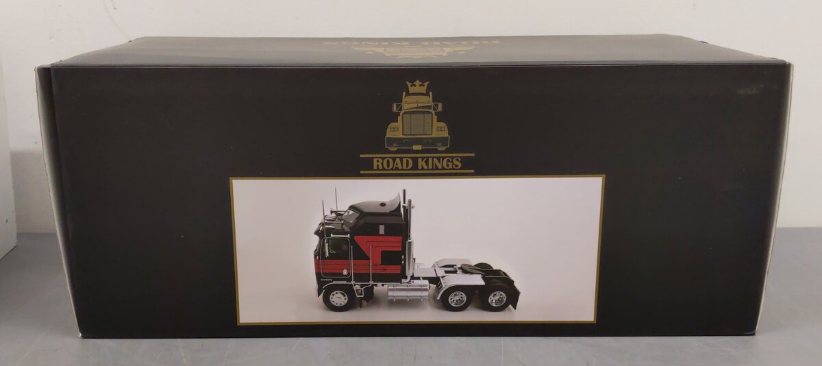 Road Kings 1:18 Scale 1976 Kenworth K100 Aerodyne (Black and Red) MT/Box