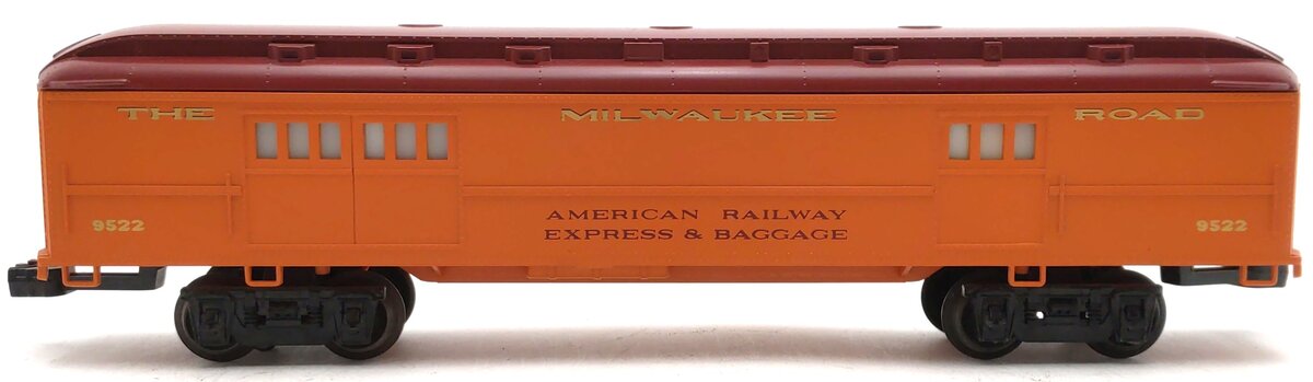 Lionel 6-9522 O Gauge Milwaukee Road Baggage Car #9522 EX