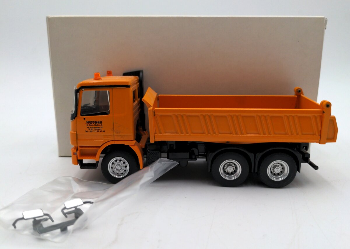 Conrad 40151/0 1:50 Diecast Heffner Mercedes-Benz Actros 3-Sided Dump Truck VG/Box
