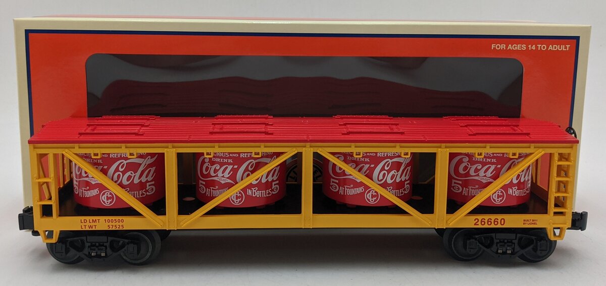 Lionel 6-26660 O Gauge Coca-Cola Vat Car NIB