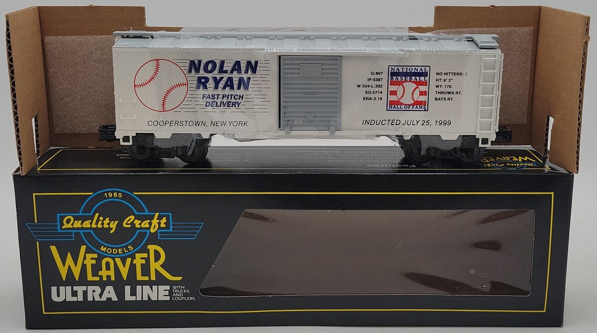 Weaver O Gauge Nolan Ryan Steel Sided Boxcar NIB
