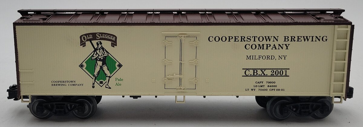 Weaver O Gauge Cooperstown Brewing Company #CBX-2001 LN/Box