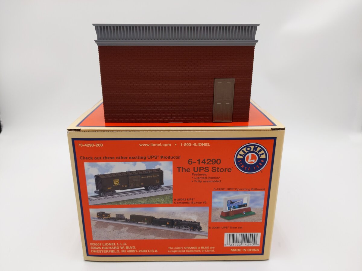 Lionel 6-14290 O Scale Assembled The UPS® Store Building - Illuminated NIB