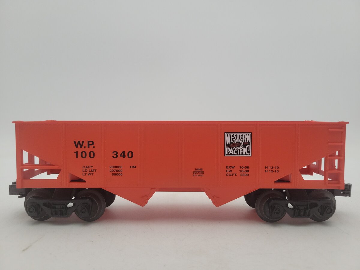 Lionel 6-16465 O Gauge Western Pacific Hopper #100340 EX/Box